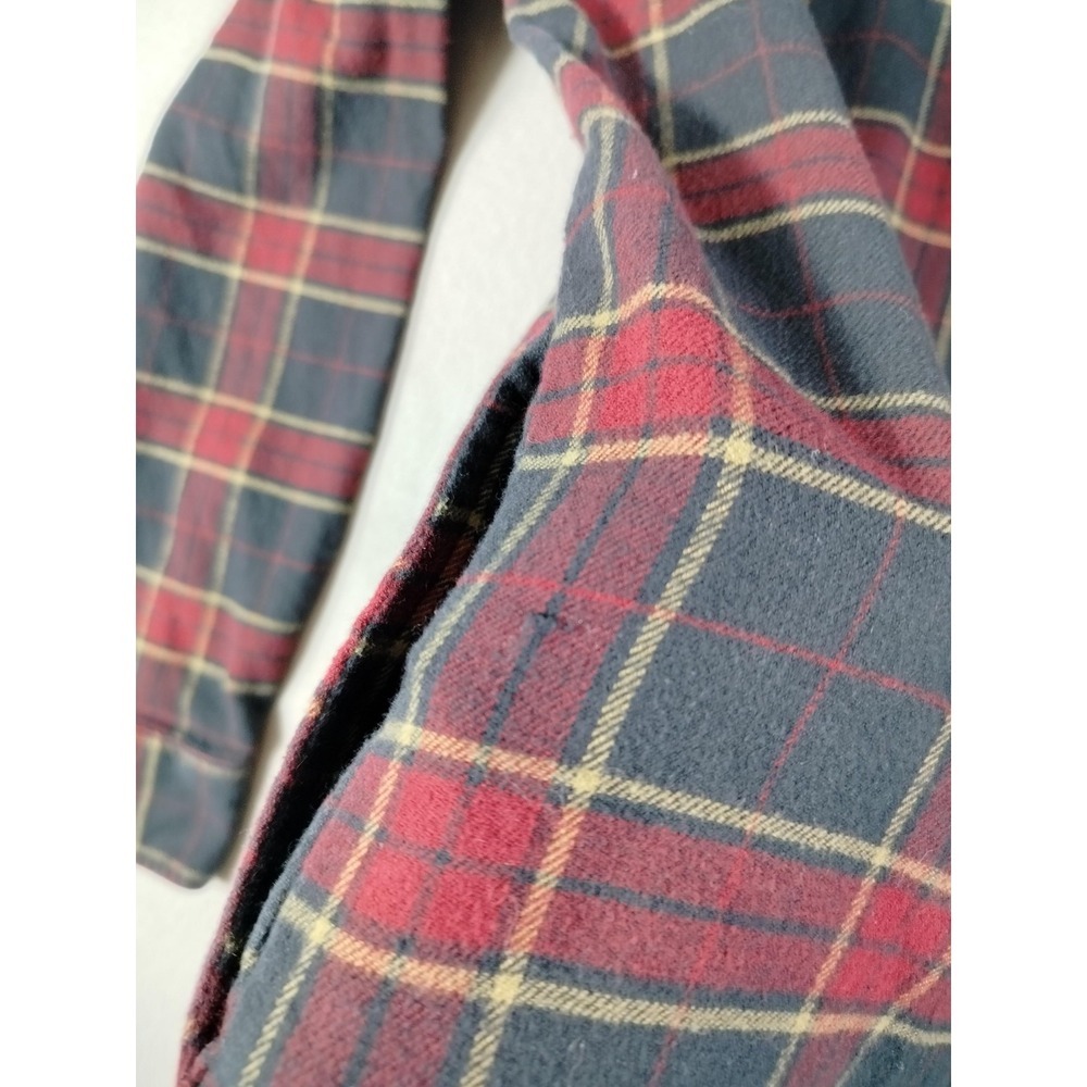 Vans Shirt Mens Medium Red Plaid Hooded Flannel Skater Skatelife Grunge Casual - Picture 10 of 14